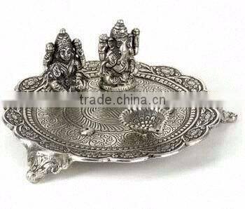 silver puja thali wedding gifts