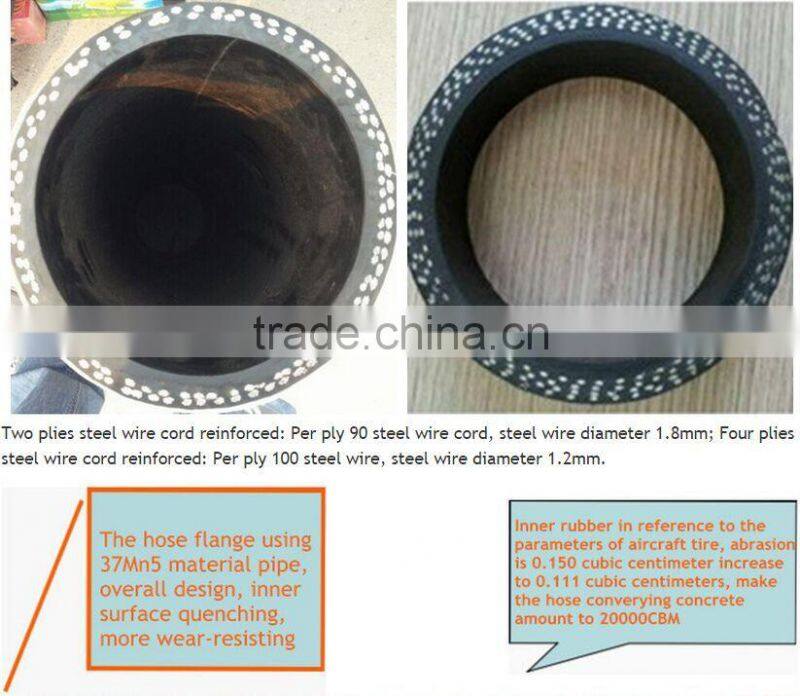 4 inch stainless steel braided teflon flexible rubber hose