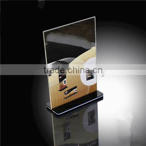 excellent T shaped acrylic menu stand/acrylic menu holder/a4 acrylic sign holder manufacturer