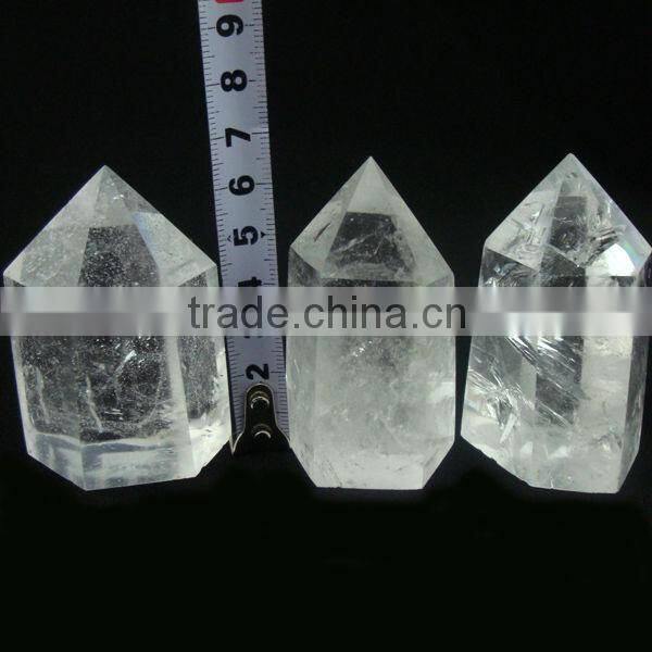 Natural Stone Clear Quartz Crystal Column