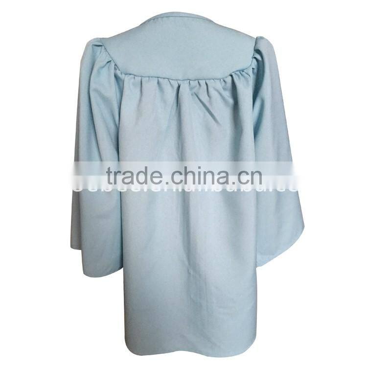 Matte high quality children graduation gown for kids