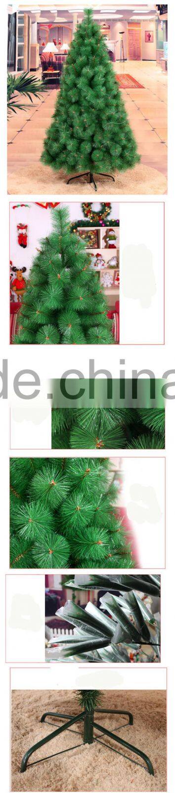 2015 popular indoor Artificial PE/PET Pine needle Christmas tree
