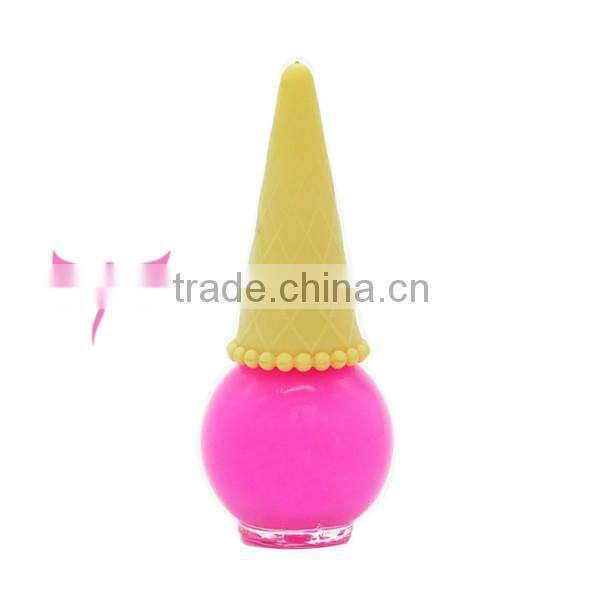 New ice cream nail polish bottle design eco-friend organic nail polish
