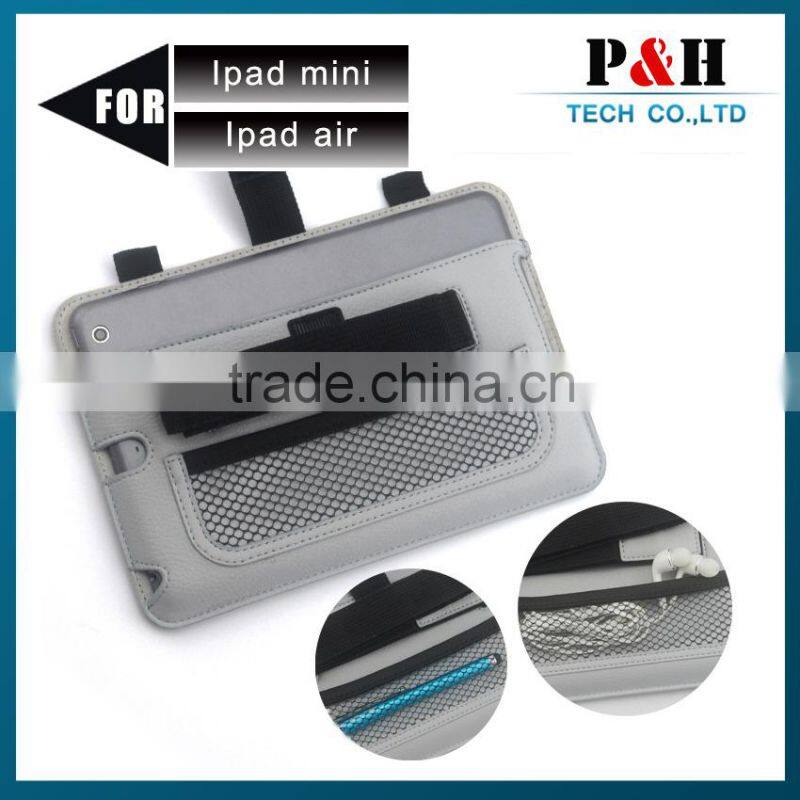 hot new products for 2015 backseat leather case for ipad 6