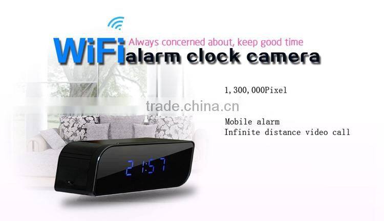 720P HD Nanny Security Night Vision Hidden Cam Camera Wifi Clock IP Camera