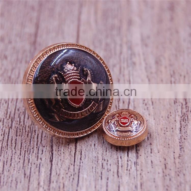Custom kinds of clothing buttons jean jacket metal buttons