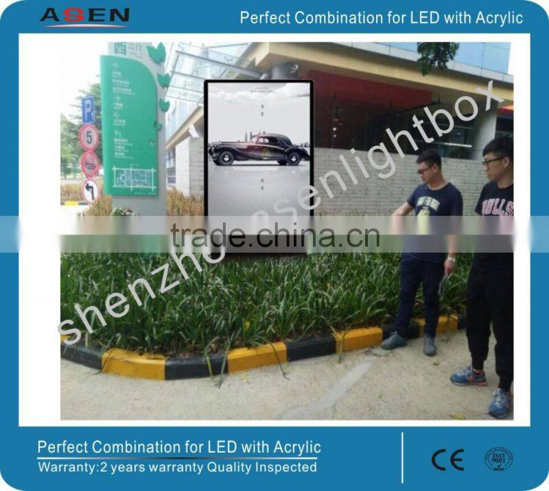 Advertising Light Box Aluminum Frames Waterproof Light Boxes with Laser Engraved Dots Techonogy