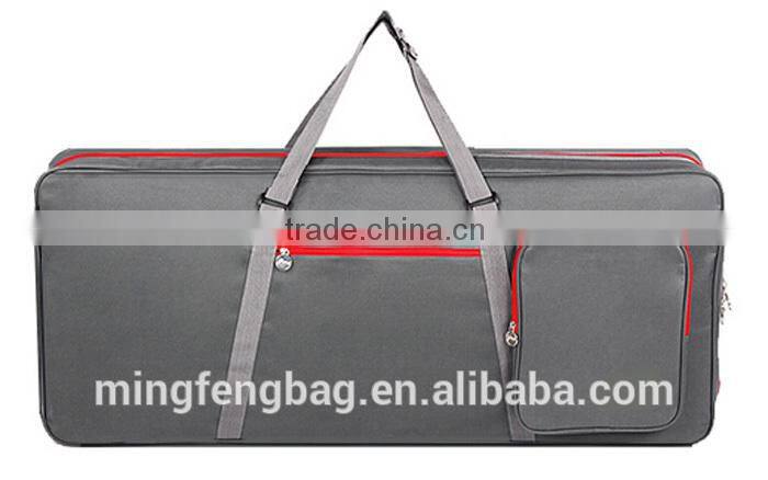 Custom High Quality Tote and Shoulder Thickening 61 Keys Musical Instrument Electronic Organ Bag with Pulleys