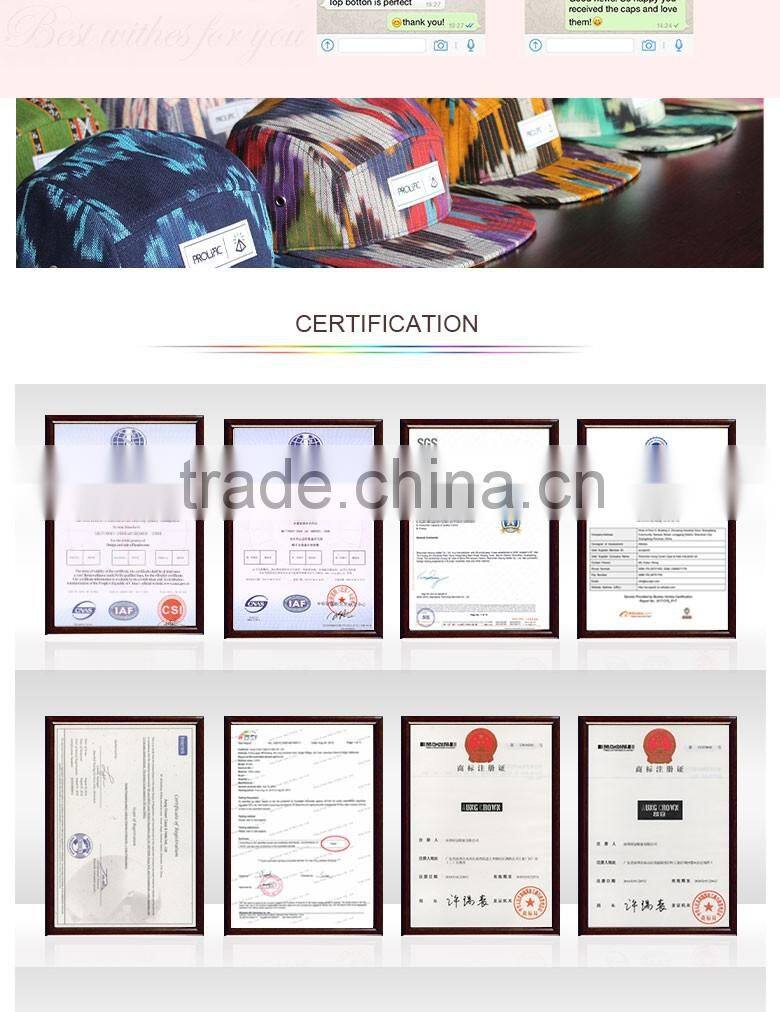 american flat brim blank 5 panels caps