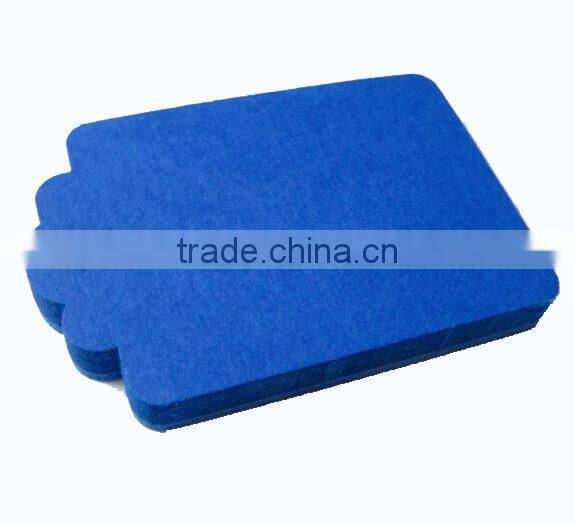Blue coloured hang tag, thick hang tag