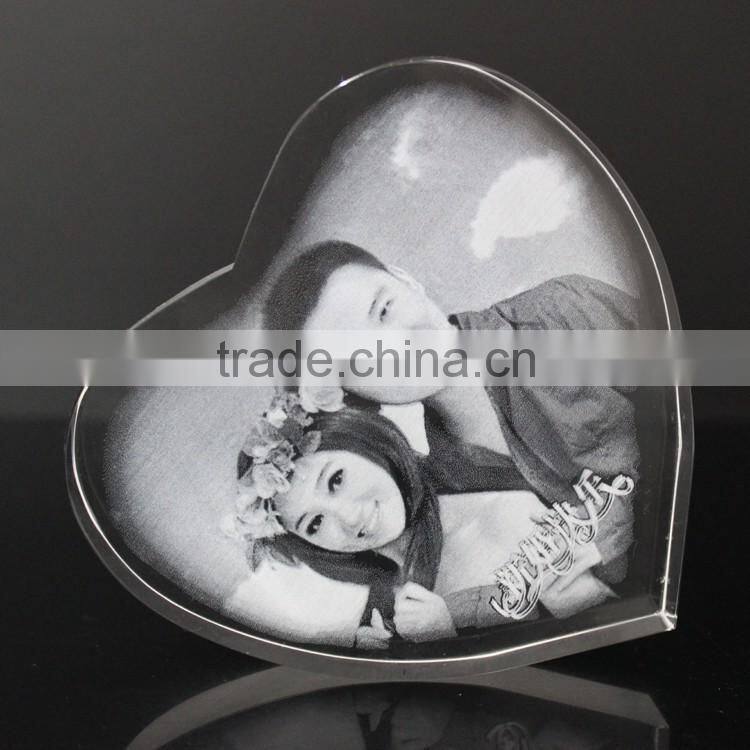 Wholesale 2d laser crystal photo frames