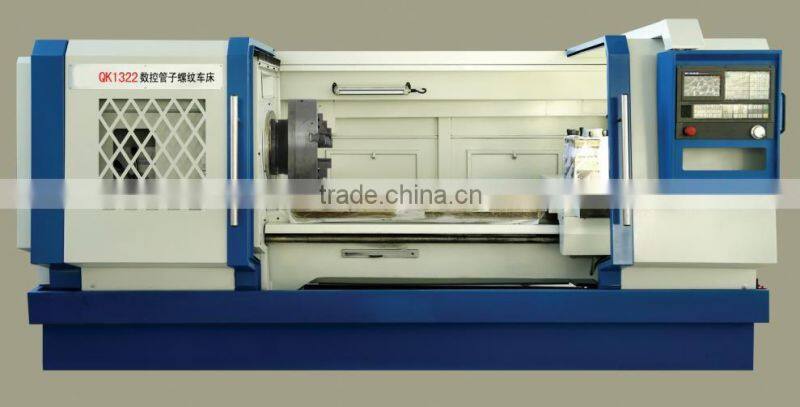 QK1322 High Quality CNC Pipe Threading Lathe Oil Pipe Threading Machine with Competitive Price