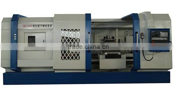 QK1343 CNC Pipe Threading Lathe/ Oil Country Pipe CNC Lathe Machine