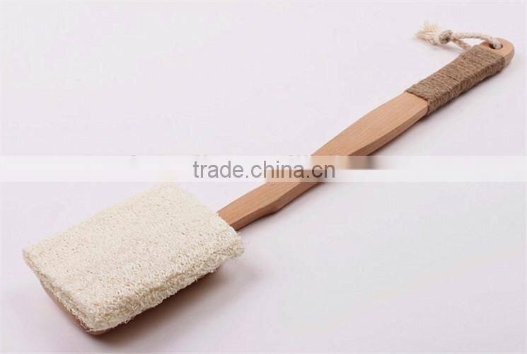 Natural loofah bath scrubber
