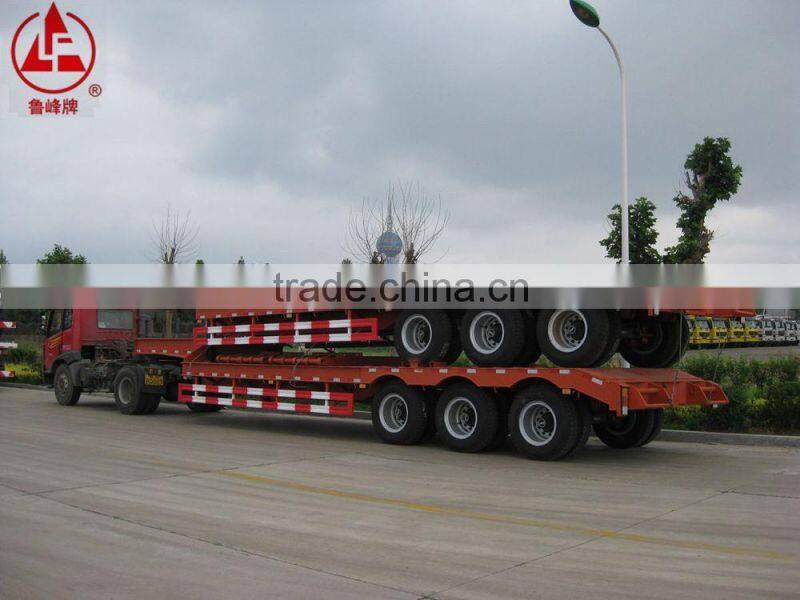 CIMC Lowbed Semi Trailer to transport heavy duty machines equipements,construction machineris