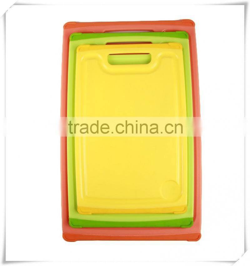 food grade non-slip plastic chopping cutting board set cb018