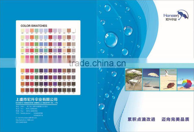 With Wood Handle Fiberglass Solid Rod Change The Color Umbrella Customized Photo