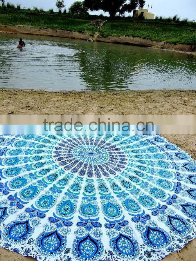 Mandala Roundie Round Hippie Tapestry Roundie Yoga mat Tapestry Round Beach Throw Towel Table Cover Boho Roundie