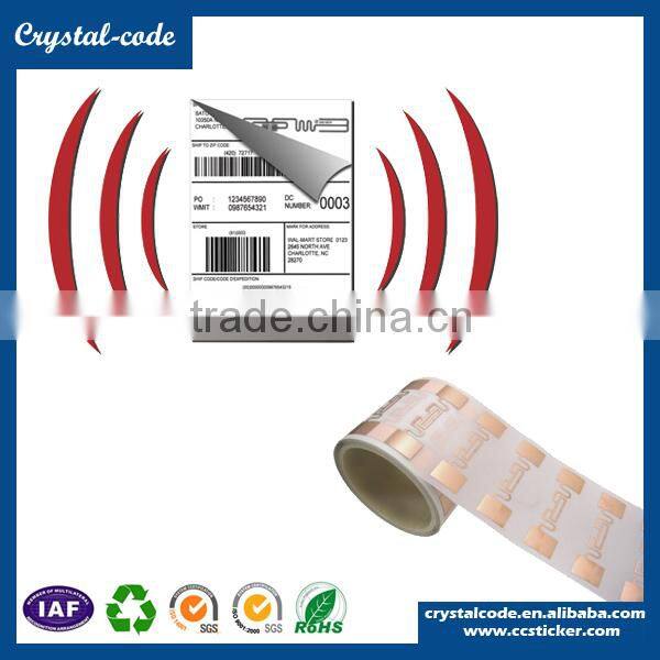 HF UHF 125khz small RFID tags smart antenna label, Paper roll RFID tags 125khz sticker, Waterproof cheap RFID uhf tags