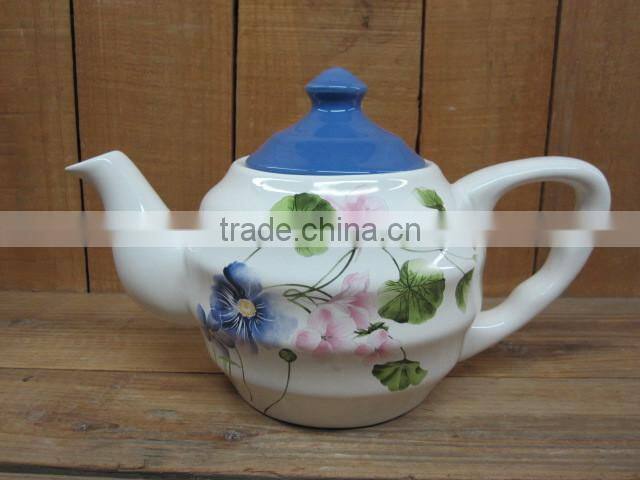 Competitive Unique Ceramic Material Teapot with Decal