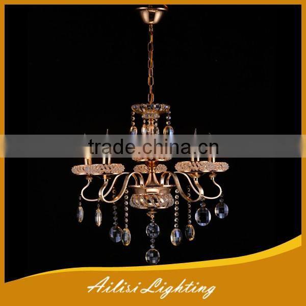 traditional antique top sale 5 lights crystal chandelier for dining room