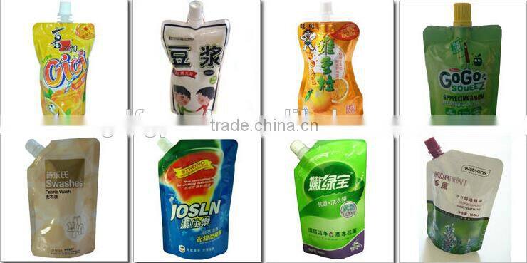 Stand up packaging bag with spout pouch for juice/milk