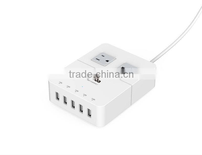 US EU plug 4-port wholesale micro usb charger for smartphone tablet