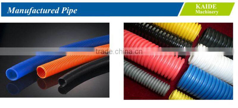 PE single wall corrugated pipe making machinery KAIDE factory