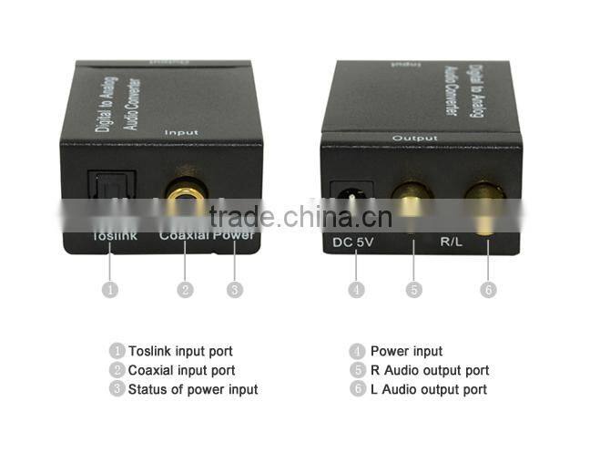 Alibaba China LM-DA01 SPDIF to RCA L/R Adapter,DAC Digital Audio to 5.1 Converter