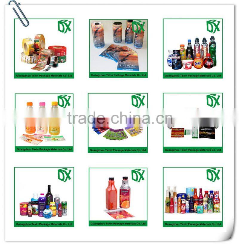 chinese imports wholesale free sample custom order clear plastic PVC liquor label printing wrap sleeve in factory