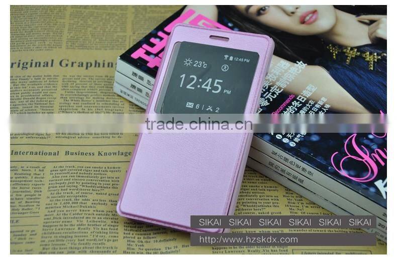 For Huawei P8 Lite Mobile Phone Accessory Anti Dust Smart Slim Water Proof Anti Drop Foldable PU leather Flip Case Flip Cover