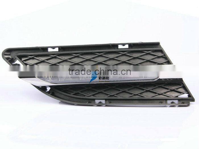 Super Bright LED daytime running lights DRL with fog lamp cover for BMW 3 Series E90 2008~2012 1:1 replace led auto drl light