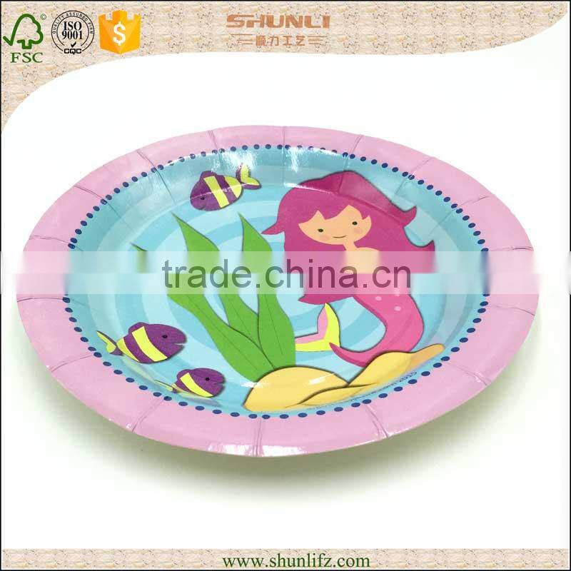 Mini minni decorative custom christmas paper plate