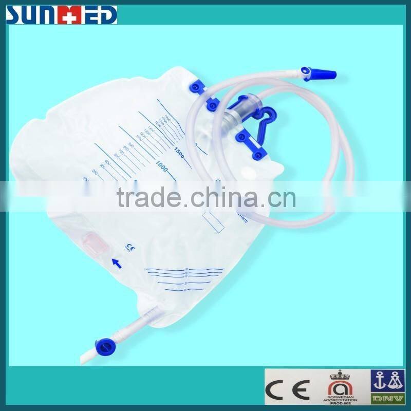 Luxury urine drainage bag with non return valve & sampling port