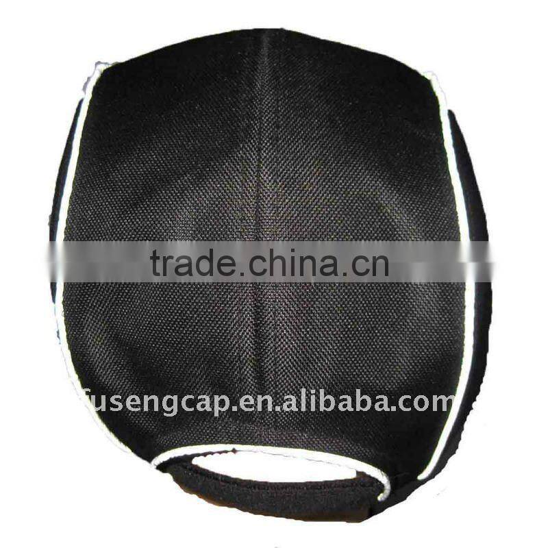 Promotional 100% cotton black cycling cap with embroidery,(FS1204)