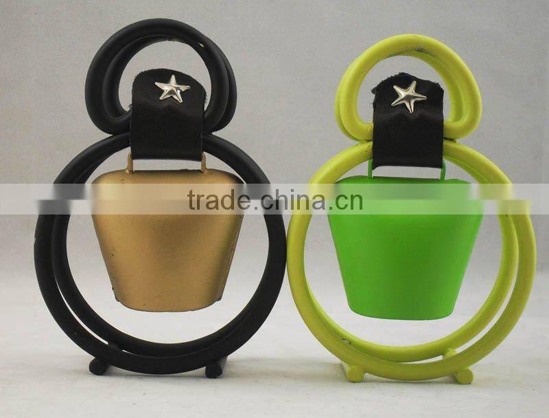 2''mini metal cow bell A4-C019 with many colors (E426 )