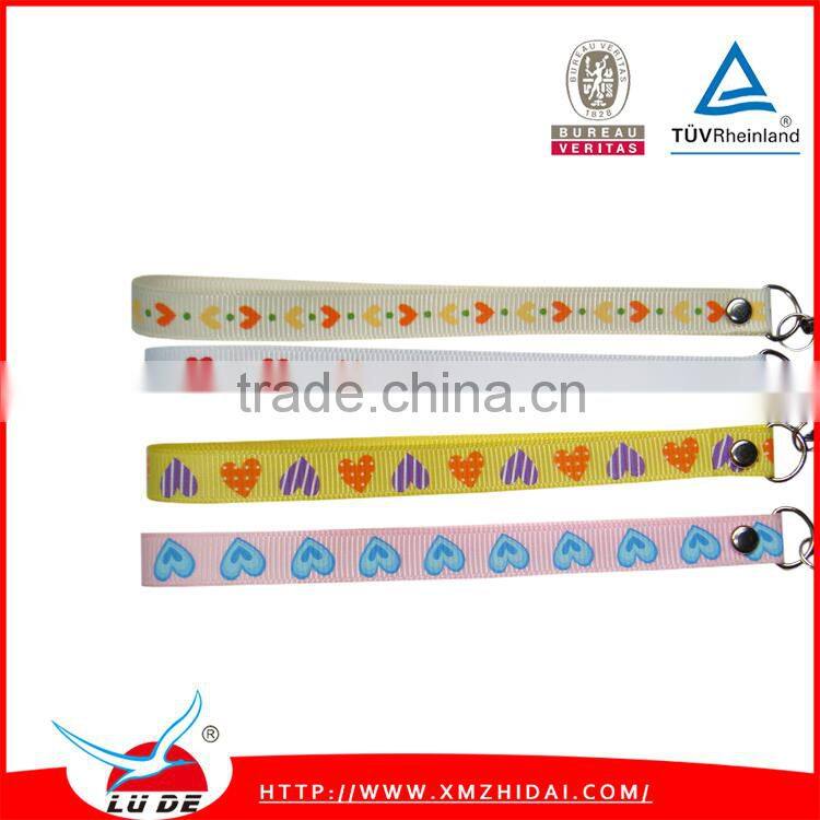 2015 direct factory high quality heat transfer printed lanyard with cusom logo