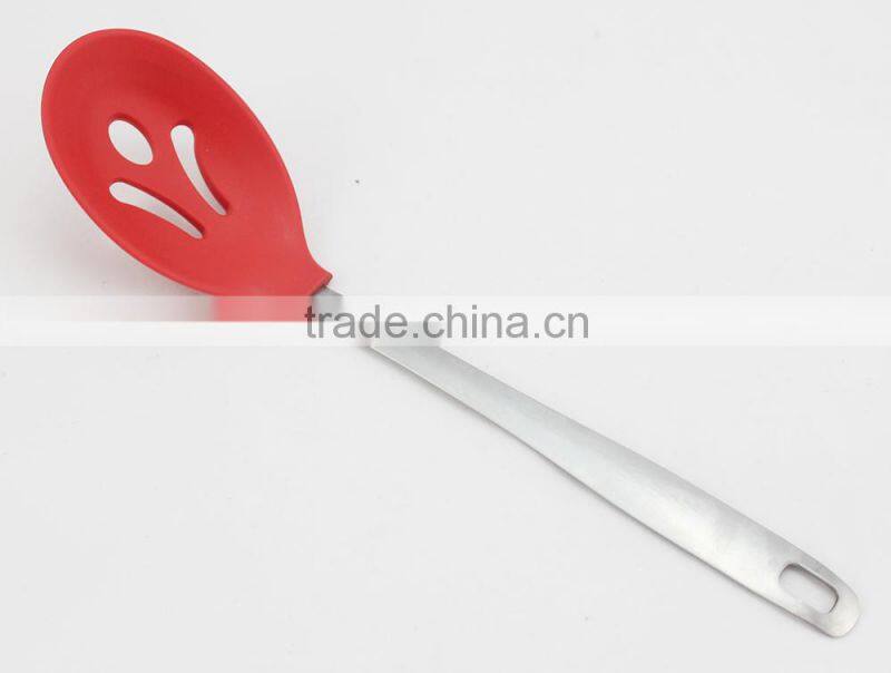 best quality silicone cover stainless steel tasting spoon