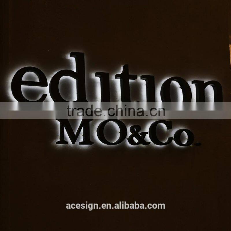 Advertising Wholesale Metal Rear Lit Letters