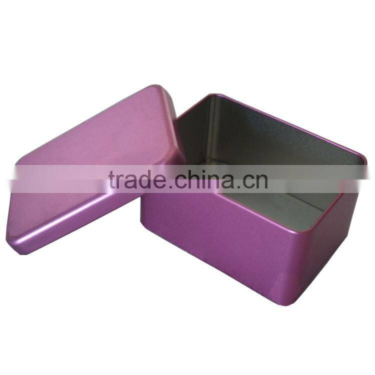 new rectangular exquisite decorative christmas tin box for gift/Rectangular Metal Tin Box/Custom RectangularTin Box