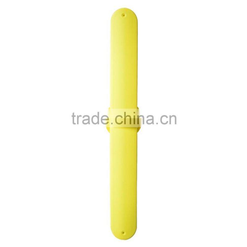 Custom Promotional Emoji Charm Silicone Slap Bracelets