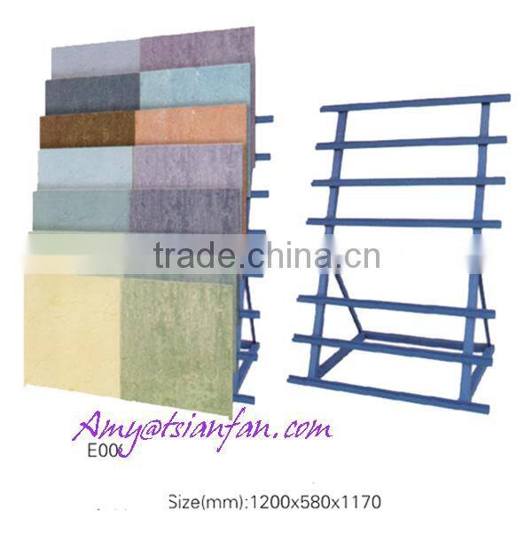 China Retail stores Simple Ceramics Flooring Tile Display Rack triangle structure, step holders on sale