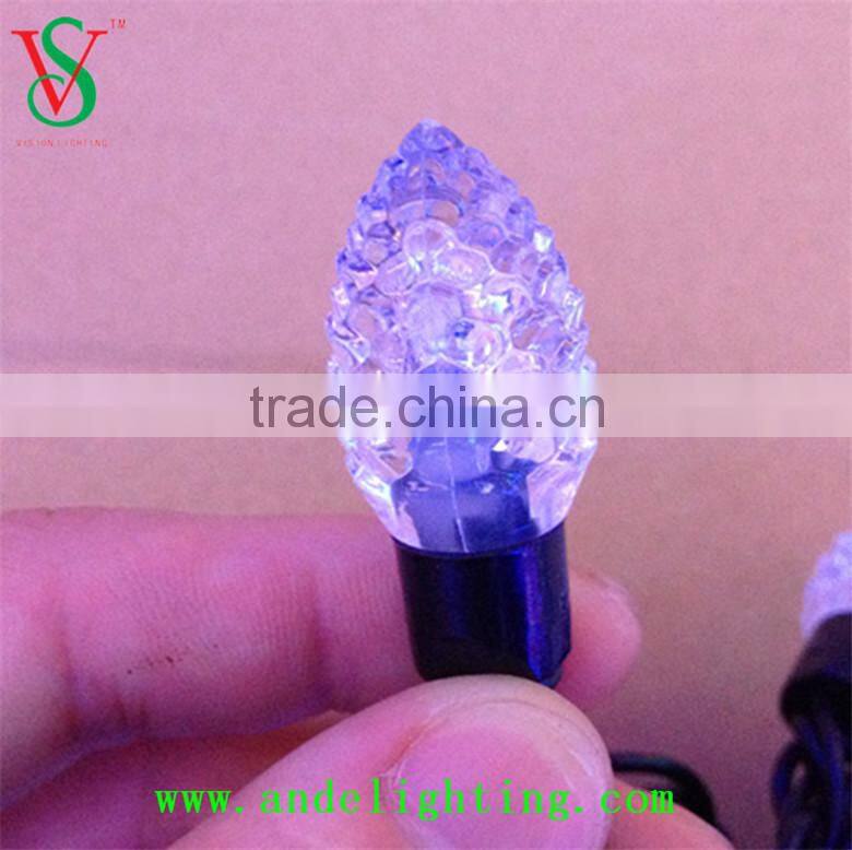 New LED pinecone String ball Light waterproof outdoor light RGB