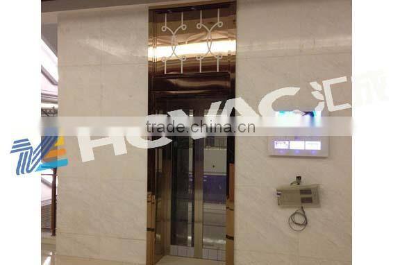 Titanium gold/blue/black plating machine for stainless steel sheet colorful/ Color coated stainless steel sheet machine