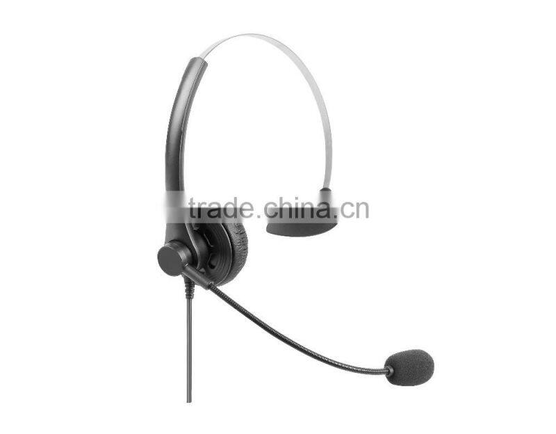 Best buy USB plug headset , China cheap headband microphone , single earphone