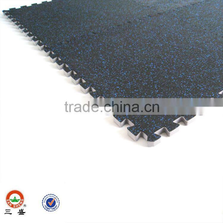 Soft rubber interlocking eva gym mat