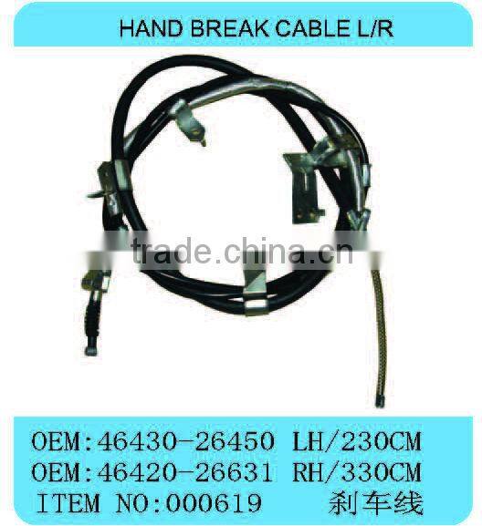HIACE KDH 200 body parts #000619 hand break cable L/R NEW MODEL for hiace 2005-2013 hiace 200 commuter parts