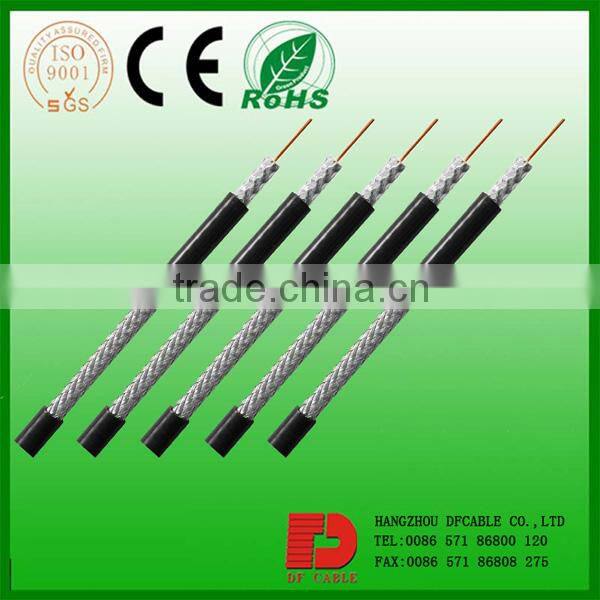 Bare Copper Dual PE Foam Coaxial Cable Manufaturer RG6 UL