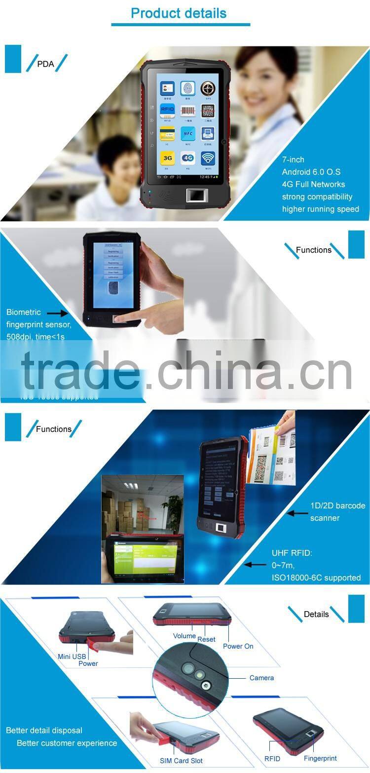 Honeywell ip65 waterproof fingerprint handheld terminal for Procuratorate