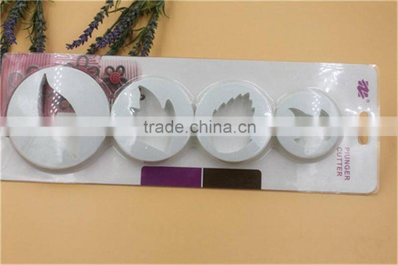 Fashion fondant cake insects patterns plastic sugarcraft plunger cutter sets